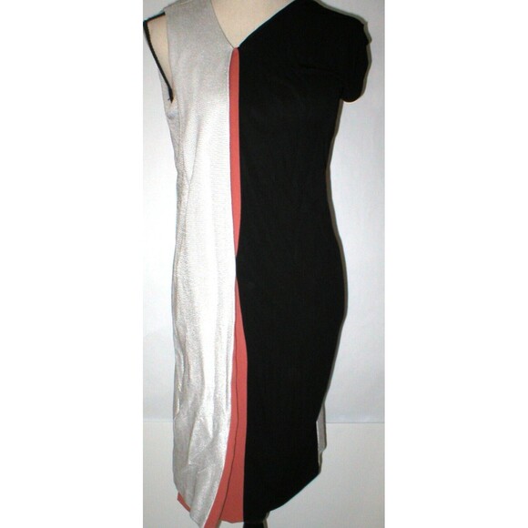 New Womens 6 NWT Balenciaga Paris Dress Designer 38 France Black Silver Rust Wow - Picture 2 of 12